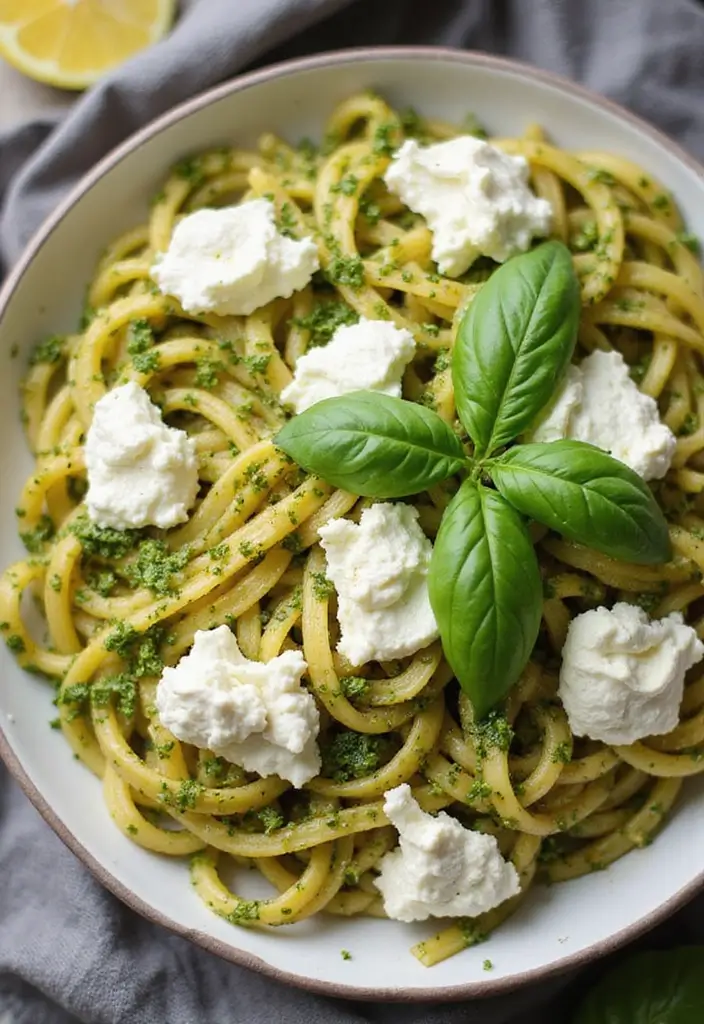 25 Pasta Recipes with Ricotta Cheese Straight from Italy 81 25 Pasta Recipes with Ricotta Cheese Straight from Italy - 15. Ricotta and Lemon Pesto Pasta