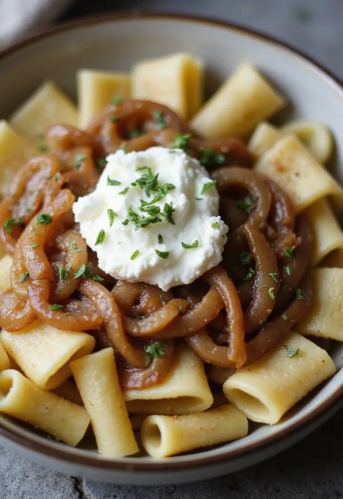 25 Pasta Recipes with Ricotta Cheese Straight from Italy 112 25 Pasta Recipes with Ricotta Cheese Straight from Italy - 20. Ricotta and Caramelized Onion Pasta