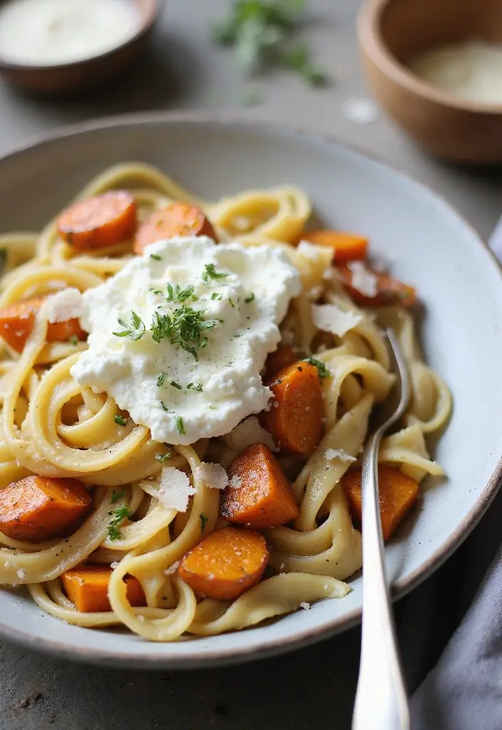 25 Pasta Recipes with Ricotta Cheese Straight from Italy 133 25 Pasta Recipes with Ricotta Cheese Straight from Italy - 23. Ricotta and Sweet Potato Pasta