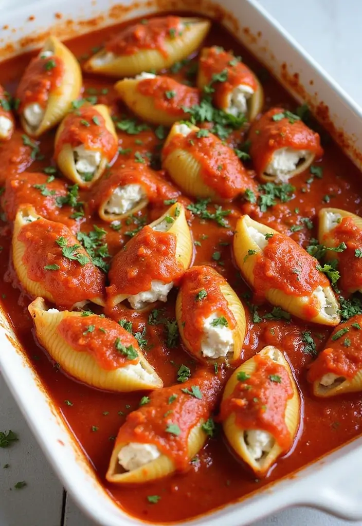 25 Pasta Recipes with Ricotta Cheese Straight from Italy 18 25 Pasta Recipes with Ricotta Cheese Straight from Italy - 4. Ricotta Stuffed Shells with Marinara