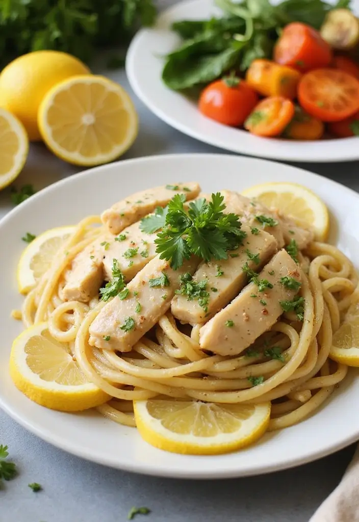 25 Pasta Recipes with Spaghetti Noodles That Never Fail 56 25 Pasta Recipes with Spaghetti Noodles That Never Fail - 10. Lemon Garlic Chicken Spaghetti