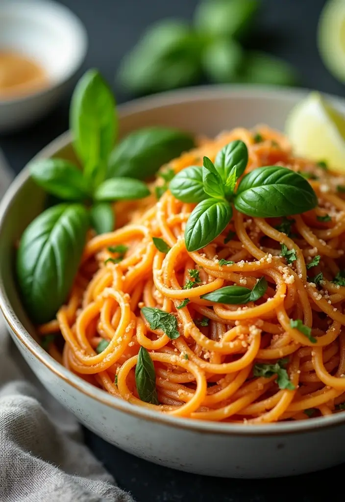 25 Pasta Recipes with Spaghetti Noodles That Never Fail 75 25 Pasta Recipes with Spaghetti Noodles That Never Fail - 13. Thai Basil Spaghetti