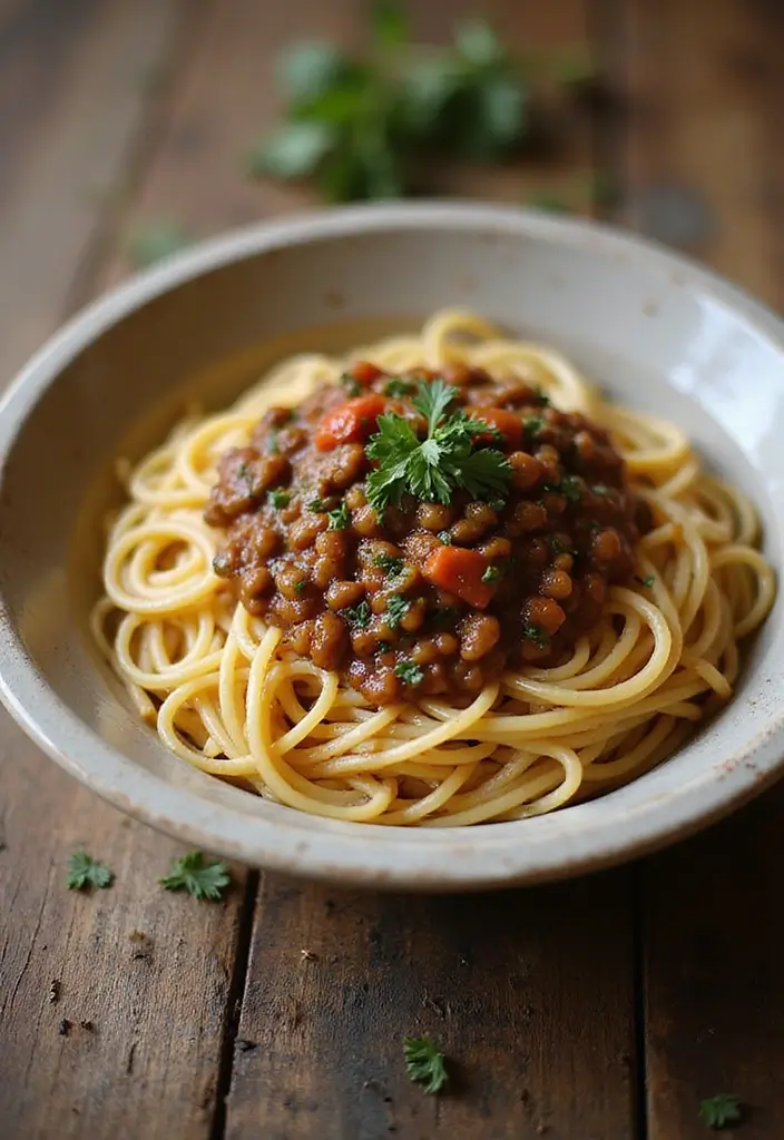 25 Pasta Recipes with Spaghetti Noodles That Never Fail 109 25 Pasta Recipes with Spaghetti Noodles That Never Fail - 21. Spaghetti with Lentil Sauce