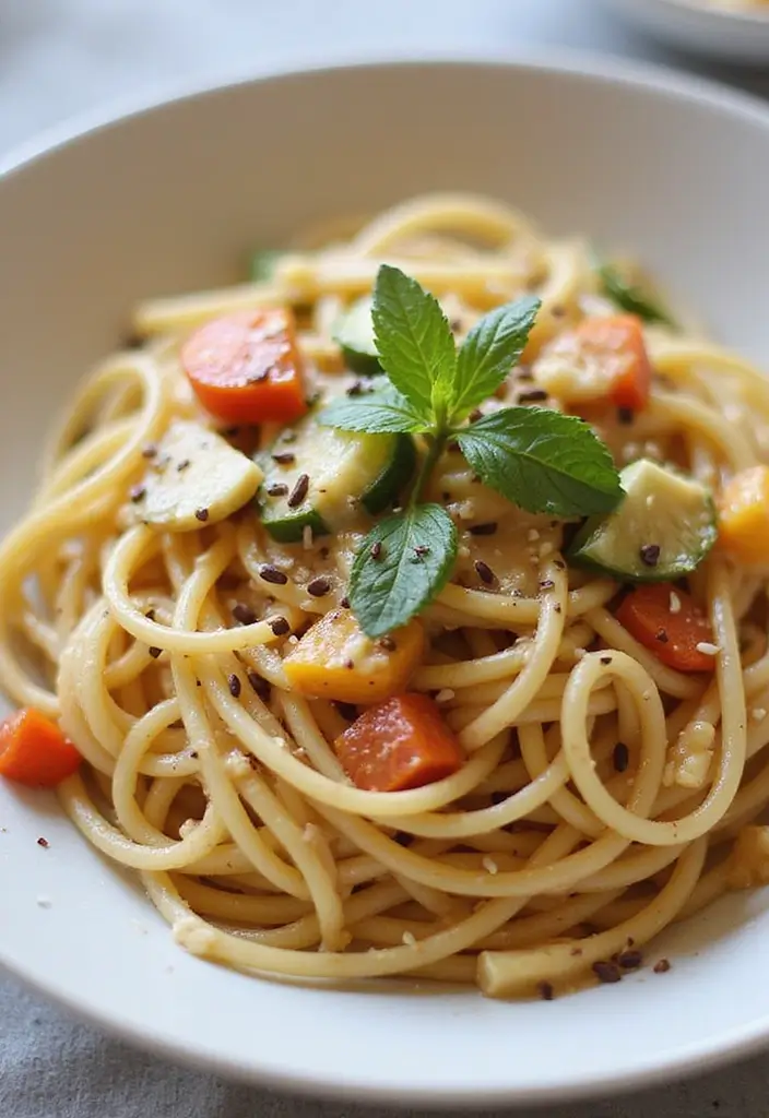 25 Pasta Recipes with Spaghetti Noodles That Never Fail 131 25 Pasta Recipes with Spaghetti Noodles That Never Fail - 25. Spaghetti with Almond Butter Sauce