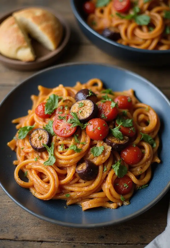 25 Pasta Recipes with Tomato Paste for Deep, Savory Flavor 61 25 Pasta Recipes with Tomato Paste for Deep, Savory Flavor - 11. Tomato and Eggplant Pasta