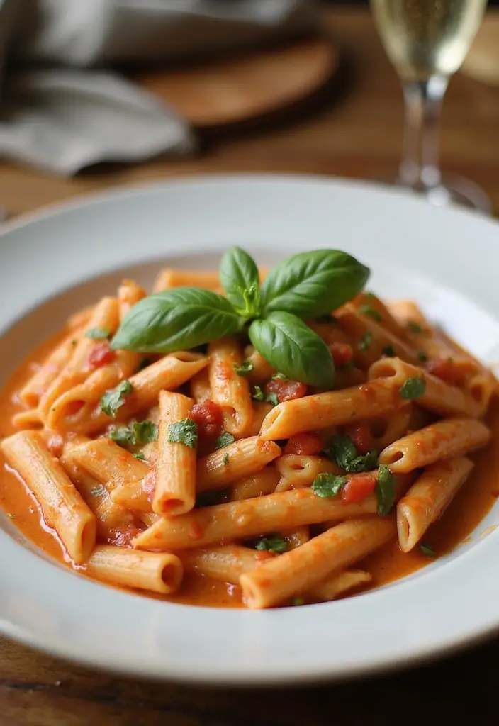 25 Pasta Recipes with Tomato Paste for Deep, Savory Flavor 8 25 Pasta Recipes with Tomato Paste for Deep, Savory Flavor - 2. Creamy Tomato Basil Penne