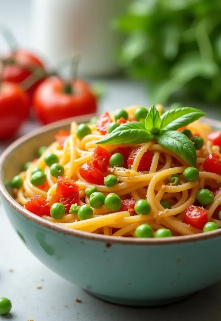 25 Pasta Recipes with Tomato Paste for Deep, Savory Flavor 118 25 Pasta Recipes with Tomato Paste for Deep, Savory Flavor - 20. Tomato and Green Pea Pasta