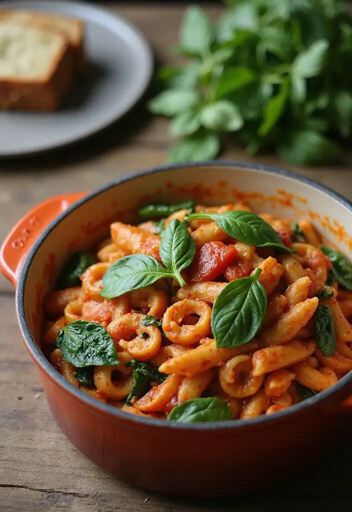 25 Pasta Recipes with Tomato Paste for Deep, Savory Flavor 13 25 Pasta Recipes with Tomato Paste for Deep, Savory Flavor - 3. One-Pot Tomato Spinach Pasta