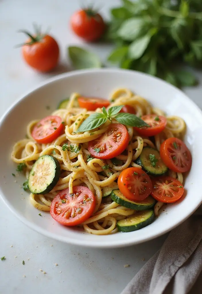 25 Pasta Recipes with Tomato Paste for Deep, Savory Flavor 35 25 Pasta Recipes with Tomato Paste for Deep, Savory Flavor - 7. Tomato and Zucchini Pasta