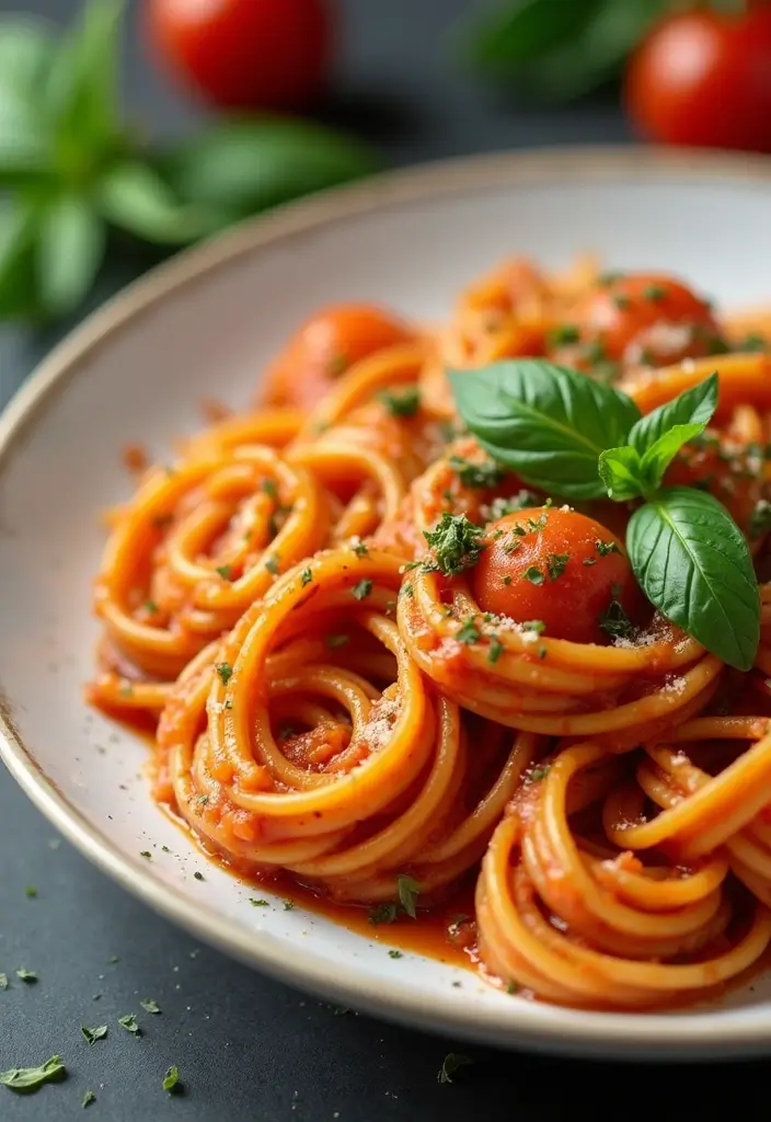 25 Pasta Recipes with Tomato Paste for Deep, Savory Flavor 42 25 Pasta Recipes with Tomato Paste for Deep, Savory Flavor - 8. Tomato Pesto Pasta