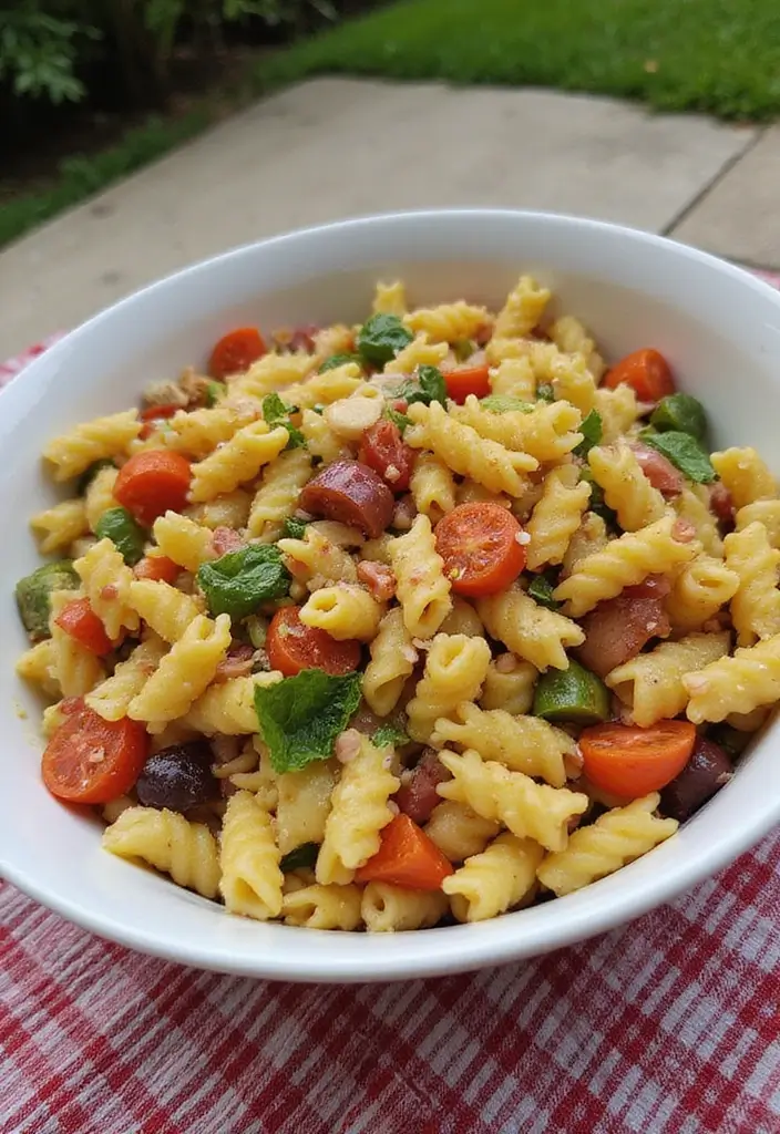 25 Pasta Salad Recipes Without Tomatoes for Simple Gatherings 61 25 Pasta Salad Recipes Without Tomatoes for Simple Gatherings - 11. Rainbow Pasta Salad