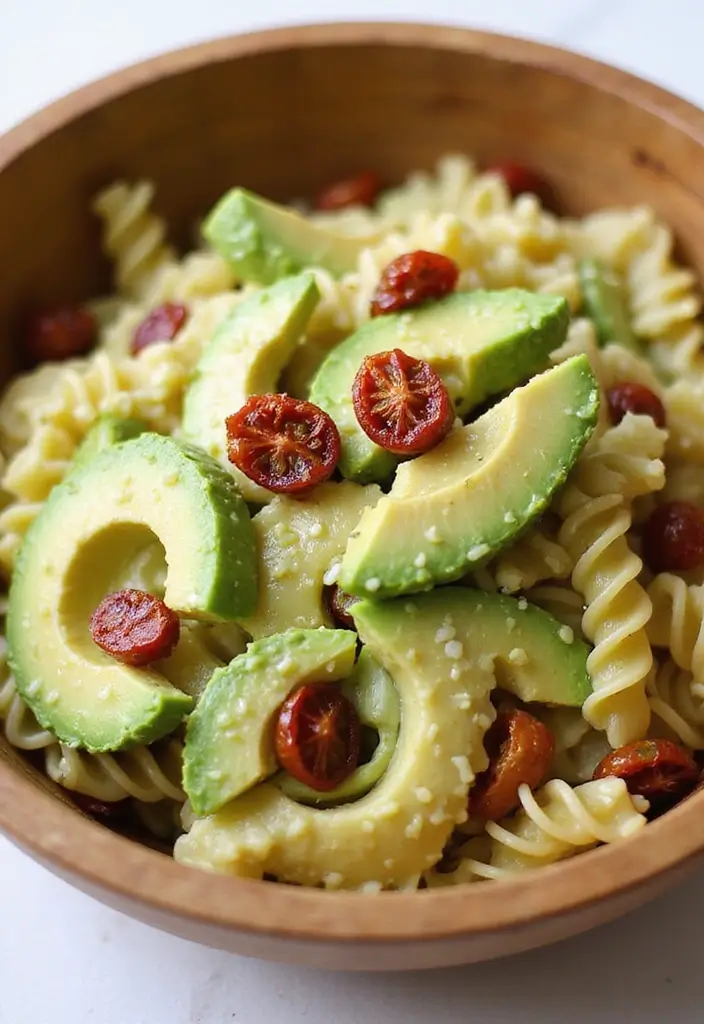 25 Pasta Salad Recipes with Sundried Tomato and Fresh Flavor 54 25 Pasta Salad Recipes with Sundried Tomato and Fresh Flavor - 10. Avocado Sundried Tomato Pasta Salad