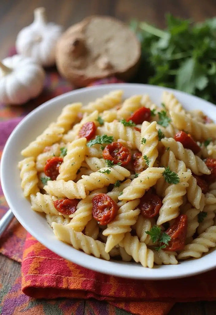 25 Pasta Salad Recipes with Sundried Tomato and Fresh Flavor 79 25 Pasta Salad Recipes with Sundried Tomato and Fresh Flavor - 15. Sundried Tomato and Garlic Pasta Salad