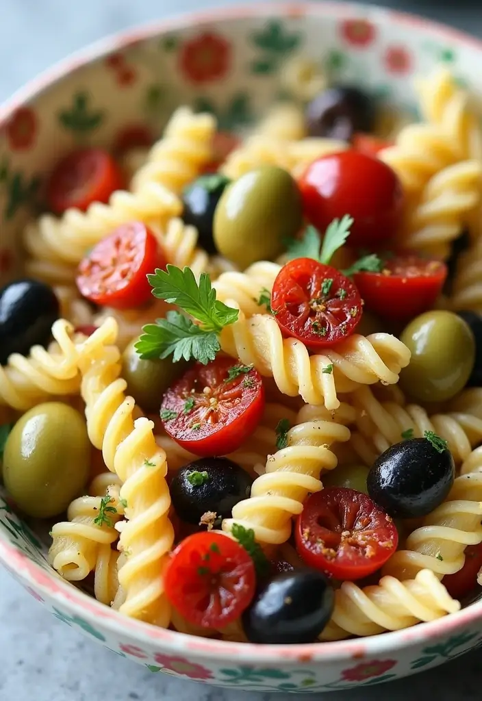 25 Pasta Salad Recipes with Sundried Tomato and Fresh Flavor 96 25 Pasta Salad Recipes with Sundried Tomato and Fresh Flavor - 18. Sundried Tomato and Olive Pasta Salad