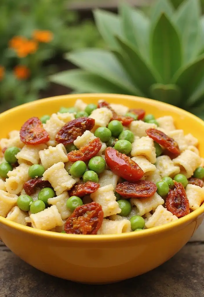 25 Pasta Salad Recipes with Sundried Tomato and Fresh Flavor 108 25 Pasta Salad Recipes with Sundried Tomato and Fresh Flavor - 20. Sundried Tomato and Pea Pasta Salad