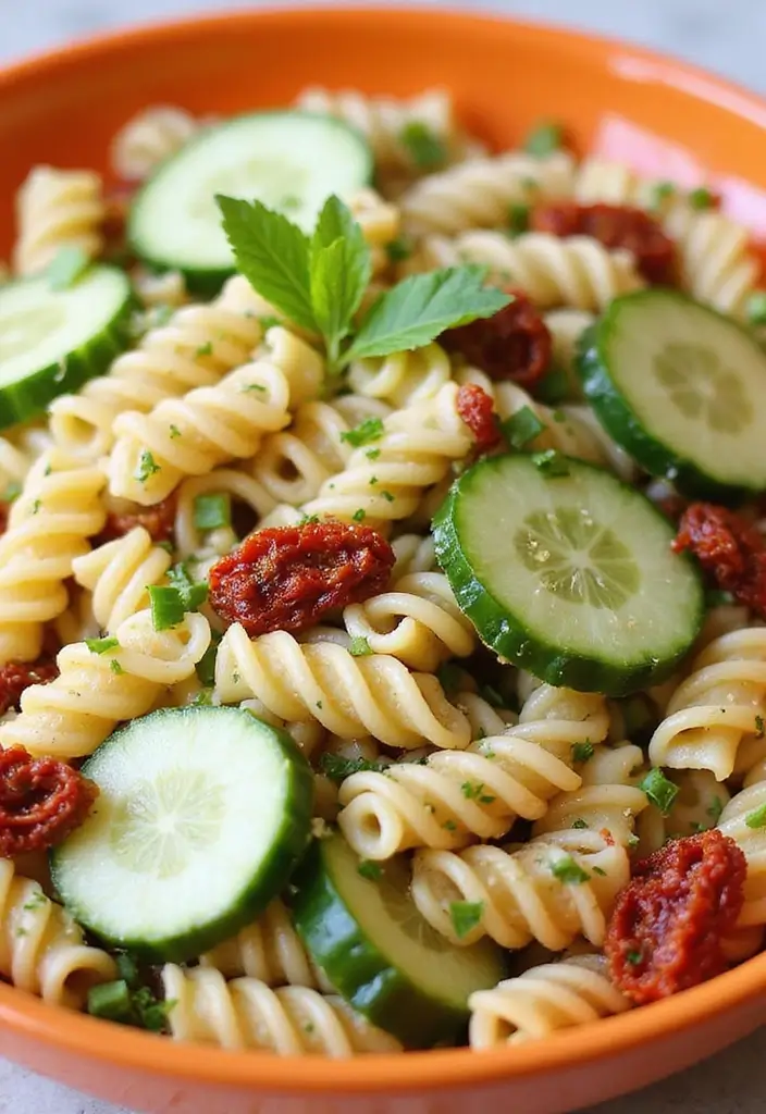 25 Pasta Salad Recipes with Sundried Tomato and Fresh Flavor 125 25 Pasta Salad Recipes with Sundried Tomato and Fresh Flavor - 23. Sundried Tomato and Cucumber Pasta Salad