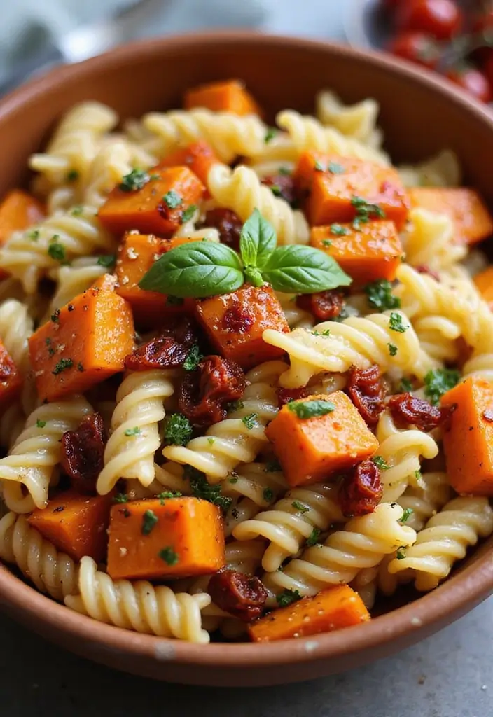 25 Pasta Salad Recipes with Sundried Tomato and Fresh Flavor 132 25 Pasta Salad Recipes with Sundried Tomato and Fresh Flavor - 24. Sundried Tomato and Sweet Potato Pasta Salad