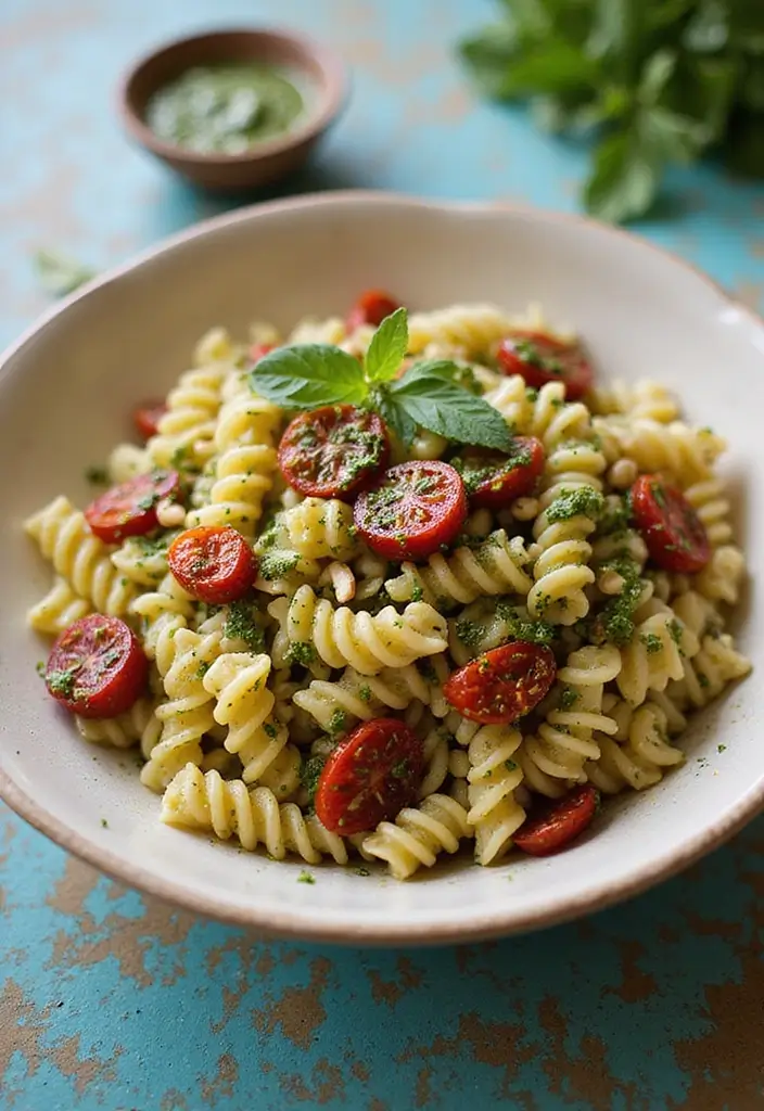 25 Pasta Salad Recipes with Sundried Tomato and Fresh Flavor 20 25 Pasta Salad Recipes with Sundried Tomato and Fresh Flavor - 4. Pesto Sundried Tomato Pasta Salad