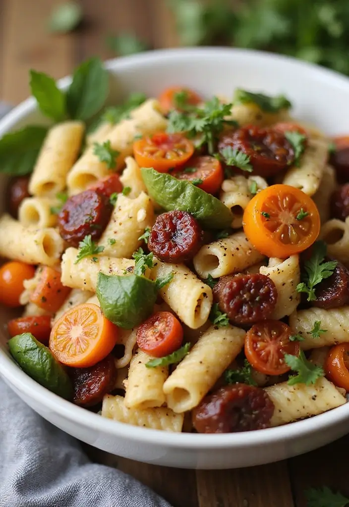 25 Pasta Salad Recipes with Sundried Tomato and Fresh Flavor 35 25 Pasta Salad Recipes with Sundried Tomato and Fresh Flavor - 7. Roasted Vegetable and Sundried Tomato Pasta Salad
