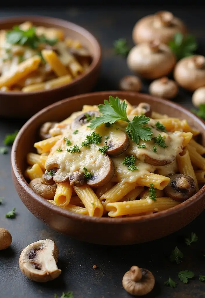 25 Simple Pasta and Cheese Recipes for Every Comfort Craving 61 25 Simple Pasta and Cheese Recipes for Every Comfort Craving - 11. One-Pot Cheesy Mushroom Pasta