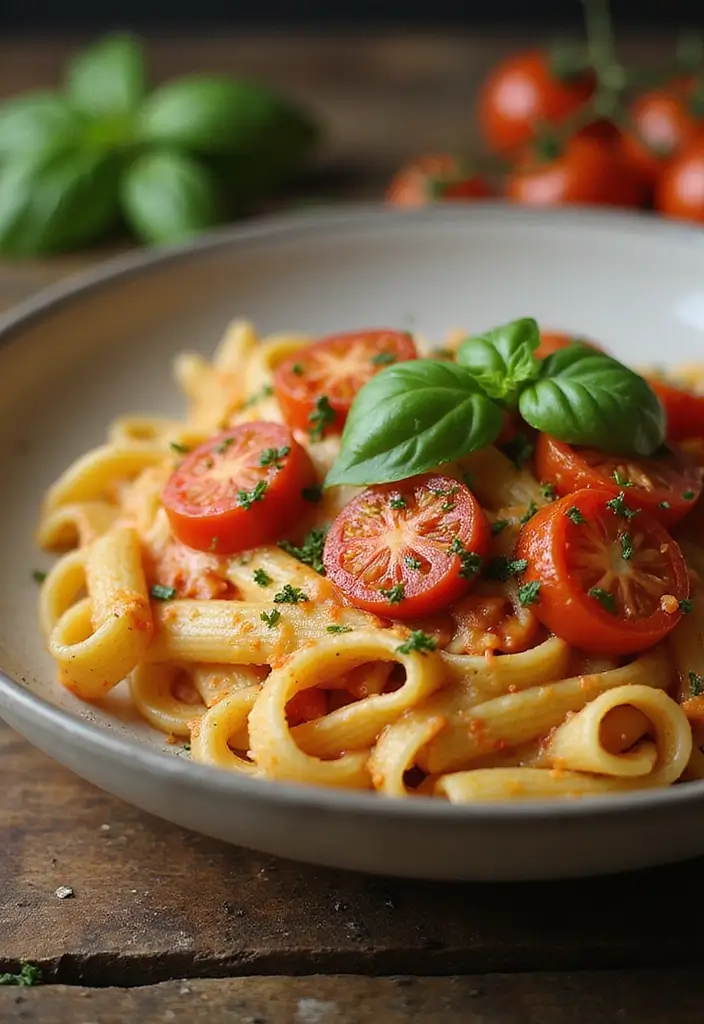 25 Simple Pasta and Cheese Recipes for Every Comfort Craving 71 25 Simple Pasta and Cheese Recipes for Every Comfort Craving - 13. Rustic Tomato and Cheese Pasta