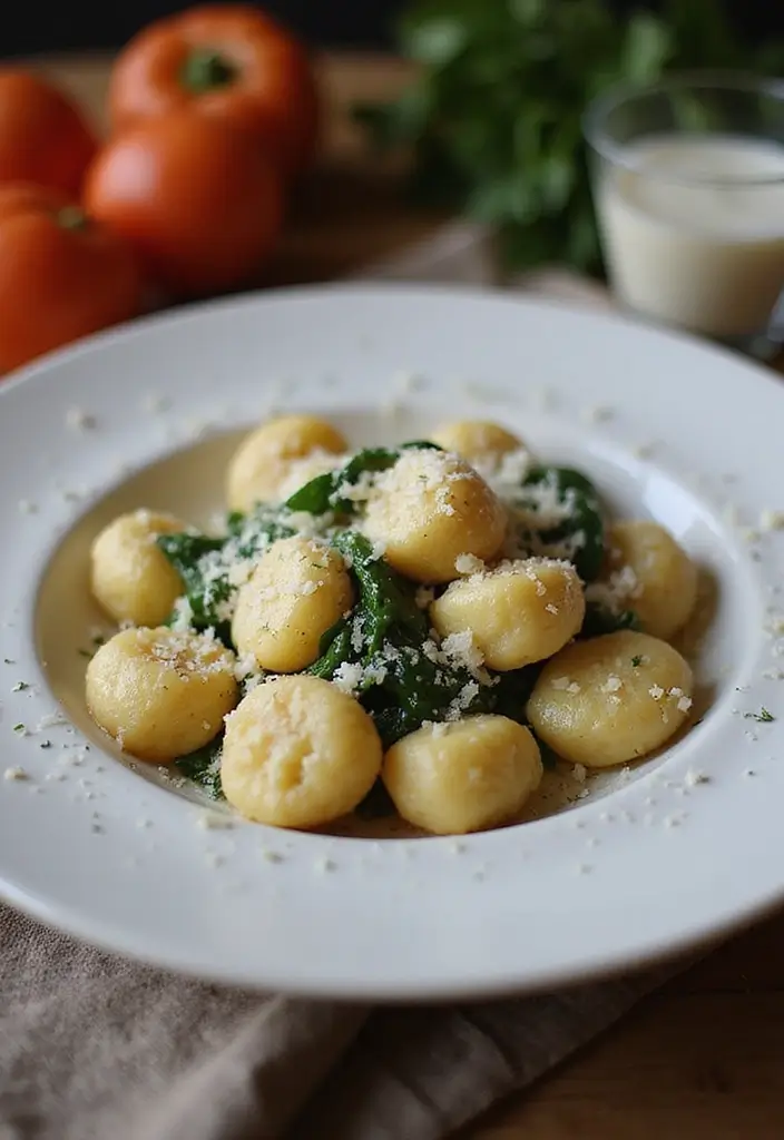 25 Simple Pasta and Cheese Recipes for Every Comfort Craving 92 25 Simple Pasta and Cheese Recipes for Every Comfort Craving - 16. Gnocchi with Cheese and Spinach