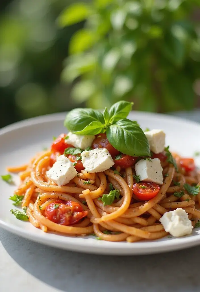 25 Simple Pasta and Cheese Recipes for Every Comfort Craving 99 25 Simple Pasta and Cheese Recipes for Every Comfort Craving - 17. Feta Cheese and Tomato Pasta