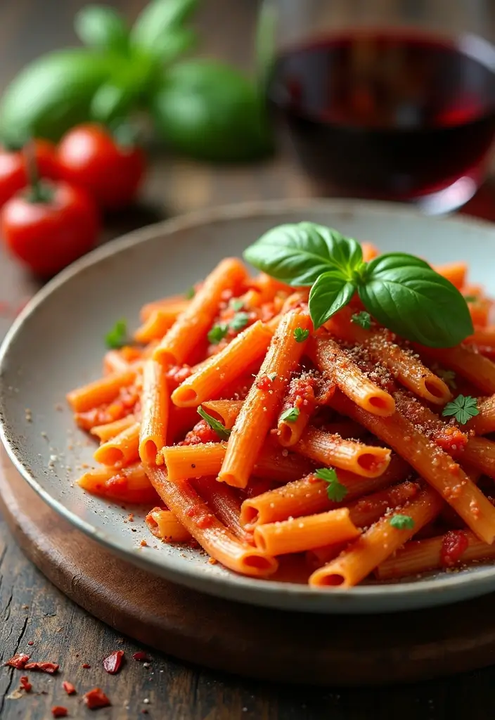 25 Simple Pasta and Cheese Recipes for Every Comfort Craving 32 25 Simple Pasta and Cheese Recipes for Every Comfort Craving - 6. Spicy One-Pot Penne Arrabbiata