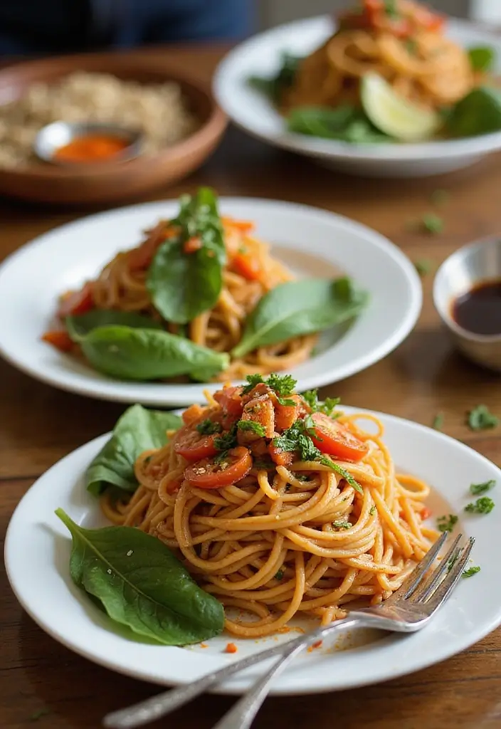 25 Spinach and Tomato Pasta Recipes Full of Fresh Flavor 92 25 Spinach and Tomato Pasta Recipes Full of Fresh Flavor - 16. Spinach and Tomato Pad Thai