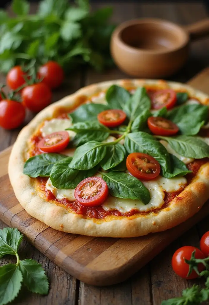 25 Spinach and Tomato Pasta Recipes Full of Fresh Flavor 147 25 Spinach and Tomato Pasta Recipes Full of Fresh Flavor - 25. Spinach and Tomato Pesto Flatbread