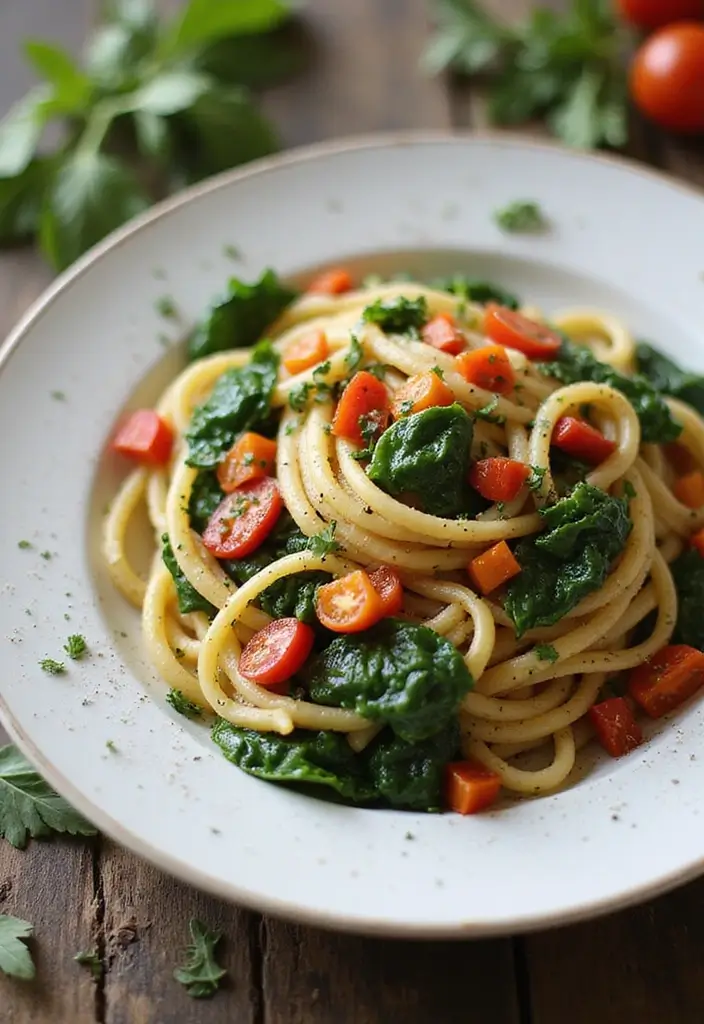 25 Spinach and Tomato Pasta Recipes Full of Fresh Flavor 30 25 Spinach and Tomato Pasta Recipes Full of Fresh Flavor - 6. Spinach and Tomato Pasta Primavera