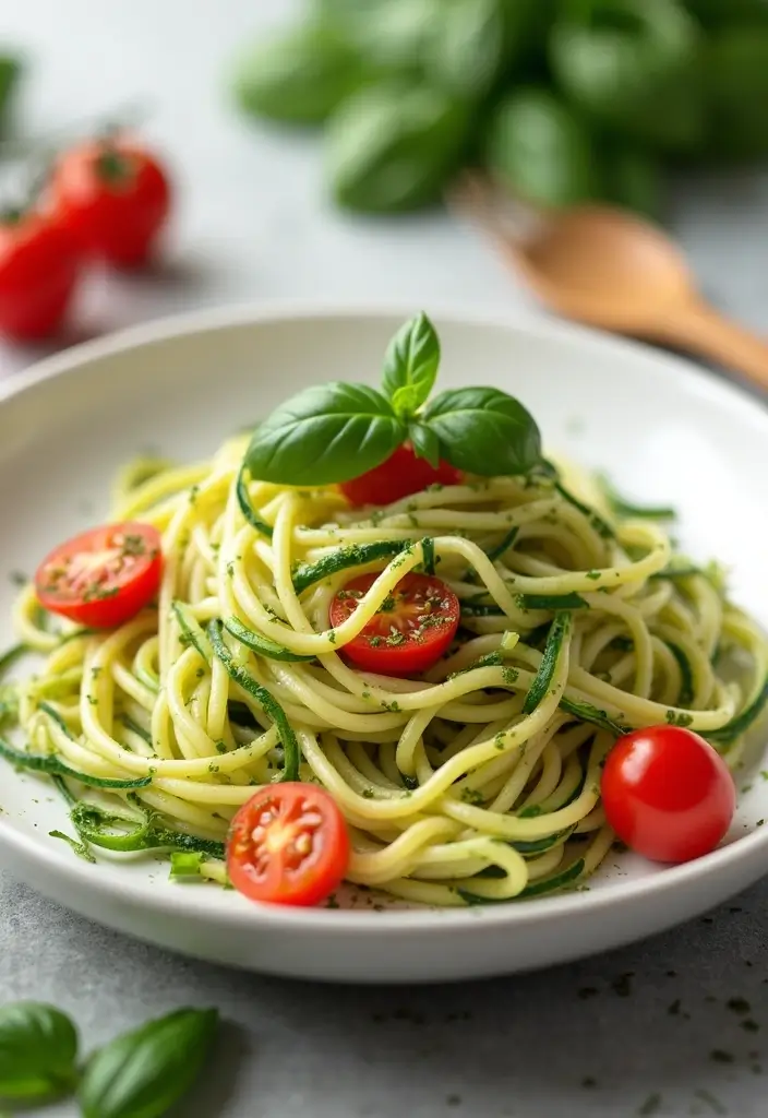 25 Vegetarian Crockpot Pasta Recipes That Cook Themselves 56 25 Vegetarian Crockpot Pasta Recipes That Cook Themselves - 10. Zucchini Noodle Pasta