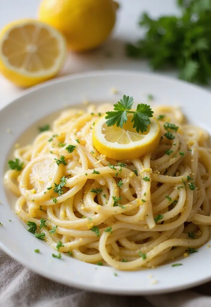 25 Vegetarian Crockpot Pasta Recipes That Cook Themselves 70 25 Vegetarian Crockpot Pasta Recipes That Cook Themselves - 12. Garlic and Lemon Pasta