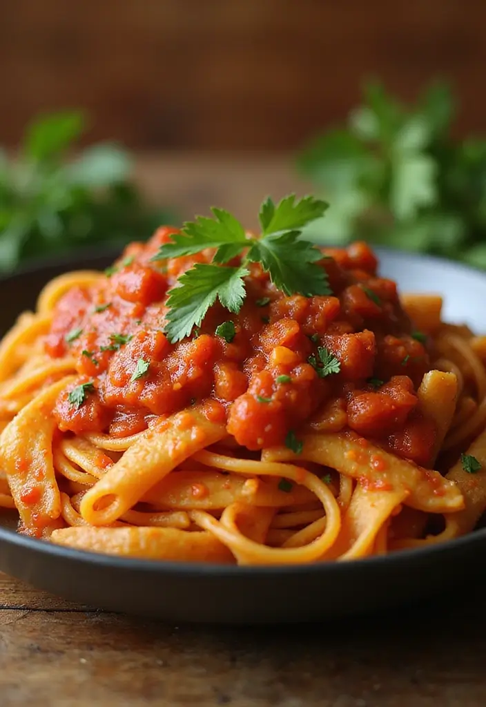 25 Vegetarian Crockpot Pasta Recipes That Cook Themselves 103 25 Vegetarian Crockpot Pasta Recipes That Cook Themselves - 17. Spicy Arrabbiata Pasta