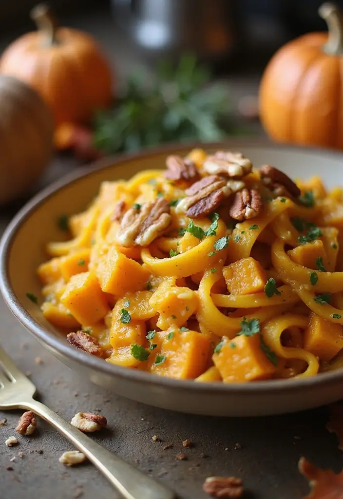 25 Vegetarian Crockpot Pasta Recipes That Cook Themselves 139 25 Vegetarian Crockpot Pasta Recipes That Cook Themselves - 23. Butternut Squash Pasta