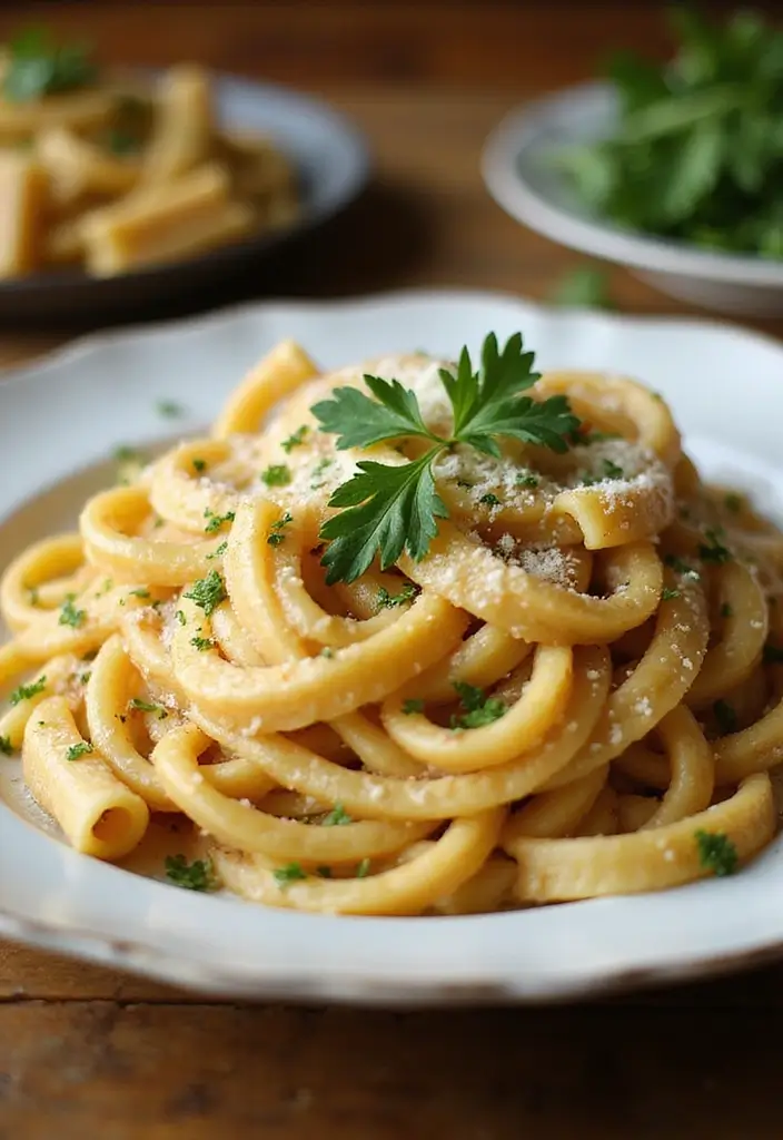 25 Vegetarian Crockpot Pasta Recipes That Cook Themselves 144 25 Vegetarian Crockpot Pasta Recipes That Cook Themselves - 24. Garlic Parmesan Pasta