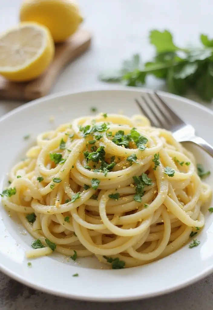 25 Vegetarian Crockpot Pasta Recipes That Cook Themselves 151 25 Vegetarian Crockpot Pasta Recipes That Cook Themselves - 25. Lemon Herb Pasta