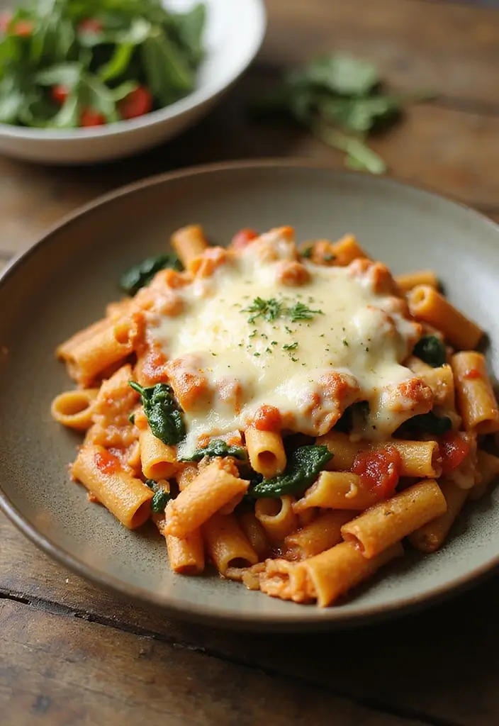 25 Vegetarian Red Sauce Pasta Recipes for Classic Comfort Food 95 25 Vegetarian Red Sauce Pasta Recipes for Classic Comfort Food - 17. Baked Ziti with Spinach