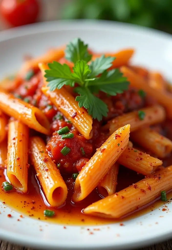 25 Vegetarian Red Sauce Pasta Recipes for Classic Comfort Food 6 25 Vegetarian Red Sauce Pasta Recipes for Classic Comfort Food - 2. Penne Arrabbiata