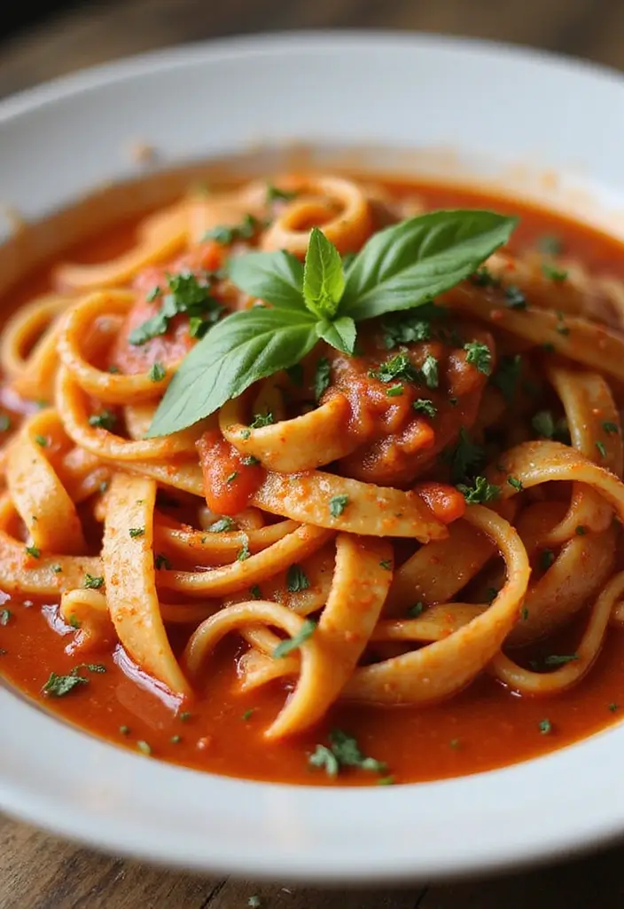 25 Vegetarian Red Sauce Pasta Recipes for Classic Comfort Food 49 25 Vegetarian Red Sauce Pasta Recipes for Classic Comfort Food - 9. Pasta Puttanesca