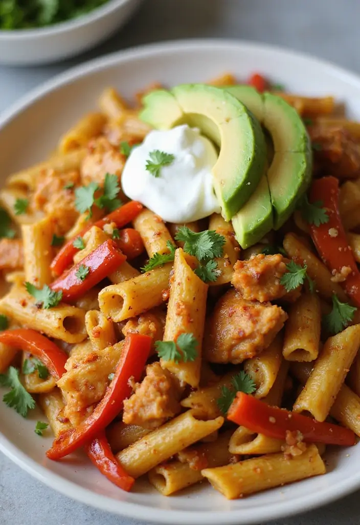 26 Easy Chicken and Pasta Recipes for Quick Family Dinners 61 26 Easy Chicken and Pasta Recipes for Quick Family Dinners - 11. Chicken Fajita Pasta