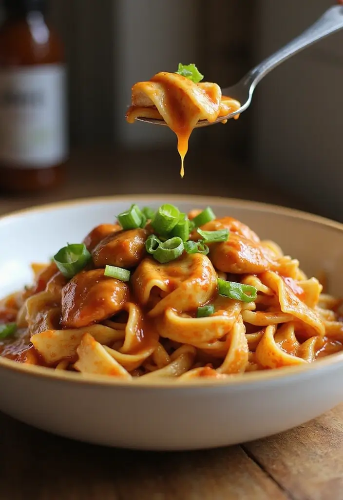26 Easy Chicken and Pasta Recipes for Quick Family Dinners 156 26 Easy Chicken and Pasta Recipes for Quick Family Dinners - 26. Sweet and Spicy Chicken Pasta