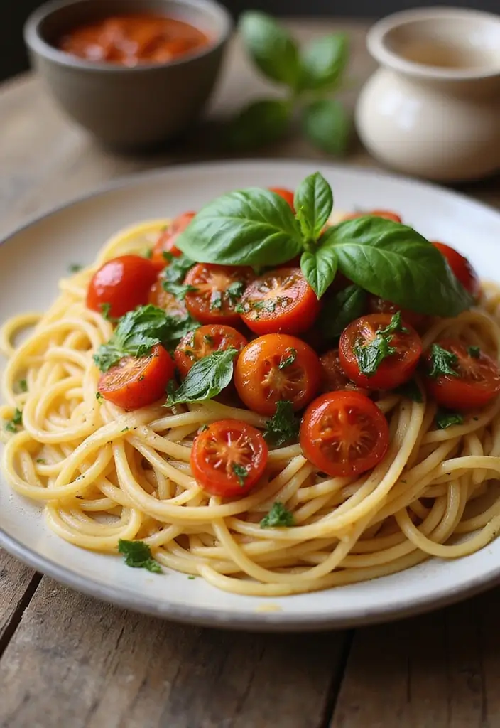 26 Giada De Laurentiis Pasta Recipes Full of Italian Charm 66 26 Giada De Laurentiis Pasta Recipes Full of Italian Charm - 12. Tomato Basil Spaghetti