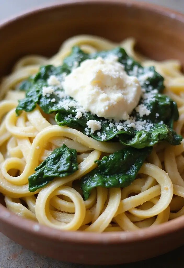 26 Giada De Laurentiis Pasta Recipes Full of Italian Charm 80 26 Giada De Laurentiis Pasta Recipes Full of Italian Charm - 14. Ricotta and Spinach Fettuccine