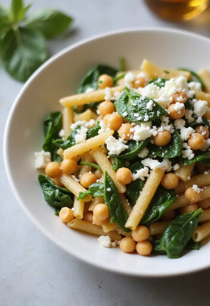 26 Giada De Laurentiis Pasta Recipes Full of Italian Charm 118 26 Giada De Laurentiis Pasta Recipes Full of Italian Charm - 20. Chickpea Pasta with Spinach and Feta