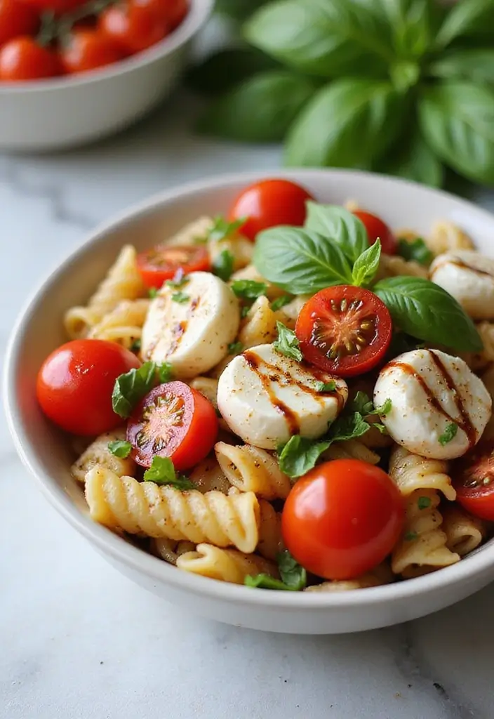 26 Giada De Laurentiis Pasta Recipes Full of Italian Charm 13 26 Giada De Laurentiis Pasta Recipes Full of Italian Charm - 3. Caprese Pasta Salad