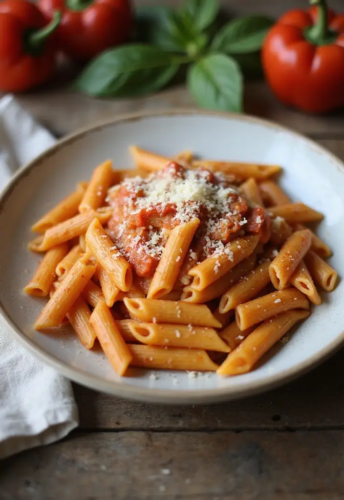 26 Giada De Laurentiis Pasta Recipes Full of Italian Charm 18 26 Giada De Laurentiis Pasta Recipes Full of Italian Charm - 4. Roasted Red Pepper Penne