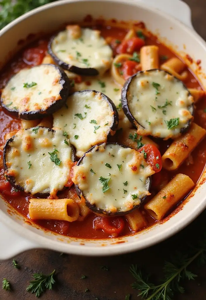 26 Giada De Laurentiis Pasta Recipes Full of Italian Charm 40 26 Giada De Laurentiis Pasta Recipes Full of Italian Charm - 8. Eggplant Parmesan Pasta Bake