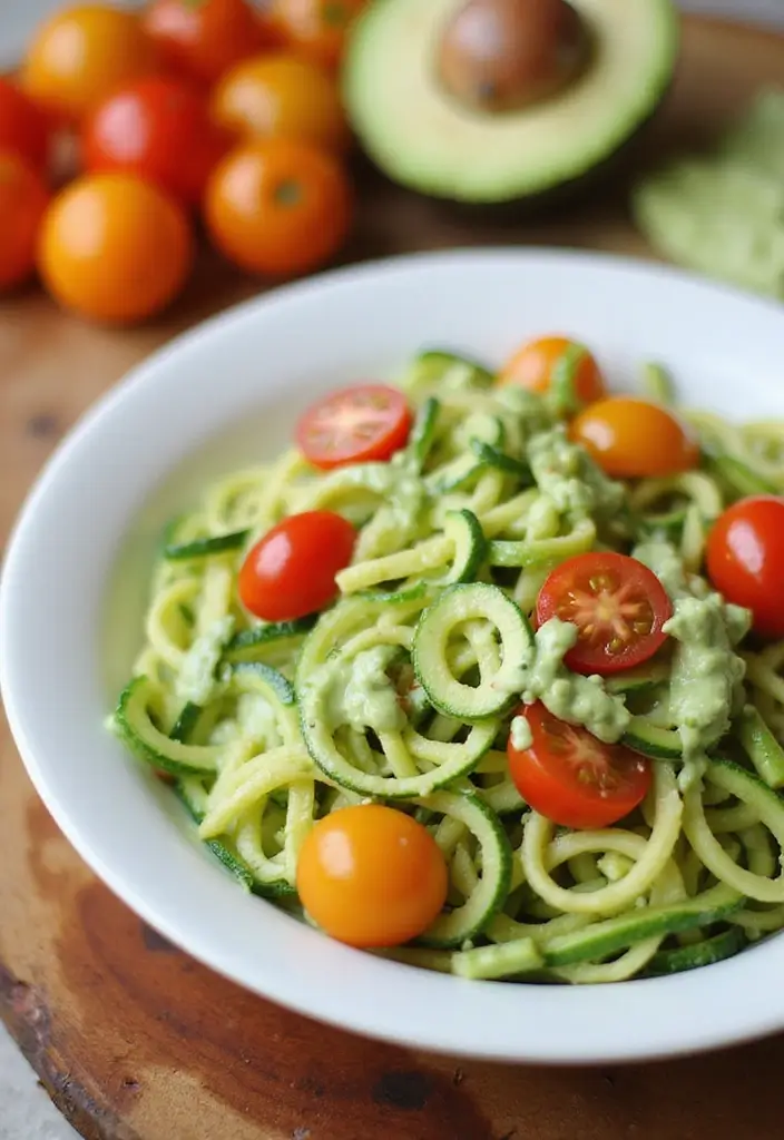 26 Giada De Laurentiis Pasta Recipes Full of Italian Charm 47 26 Giada De Laurentiis Pasta Recipes Full of Italian Charm - 9. Zucchini Noodles with Avocado Sauce