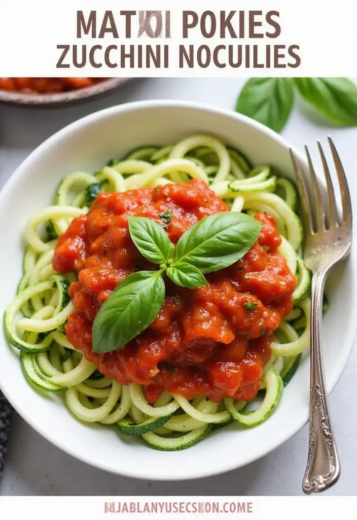 27 Easy Pasta Recipes for Two That Feel Romantic and Simple 60 27 Easy Pasta Recipes for Two That Feel Romantic and Simple - 10. Zucchini Noodles with Marinara Sauce
